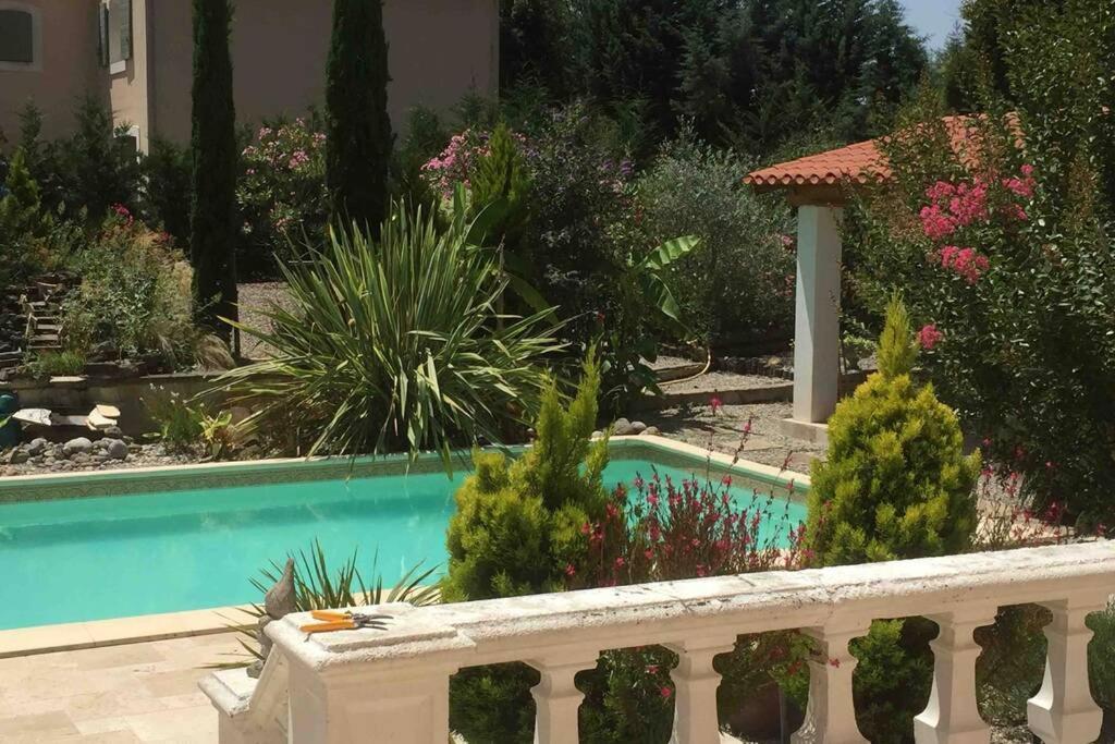 Peaceful 3 Bedroom 8 Person Ground Floor Apartment With Large Private Heated Pool La Digne-d'Amont Exterior foto